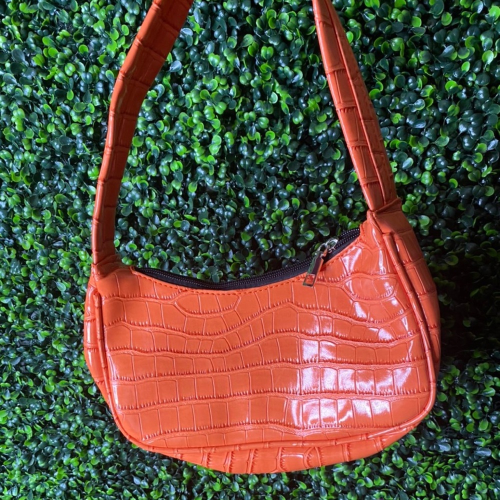 Orange shoulder bag